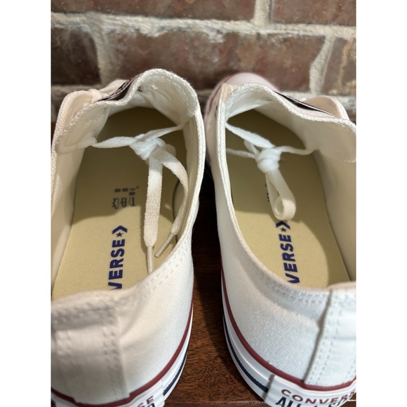 Converse All Star Ox White M7652 Shoes Sneakers Size M/12 W/14, Brand New w/ Box - Picture 5 of 10